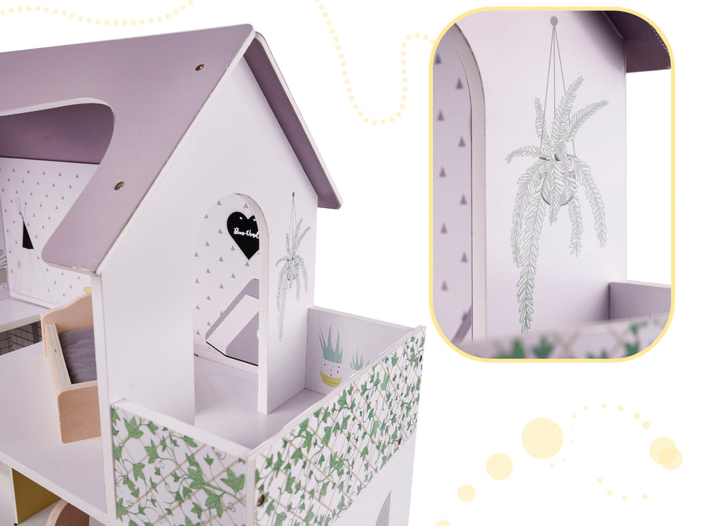 Domek Lussori® Modern Grey – Drewniany Domek z Tarasem