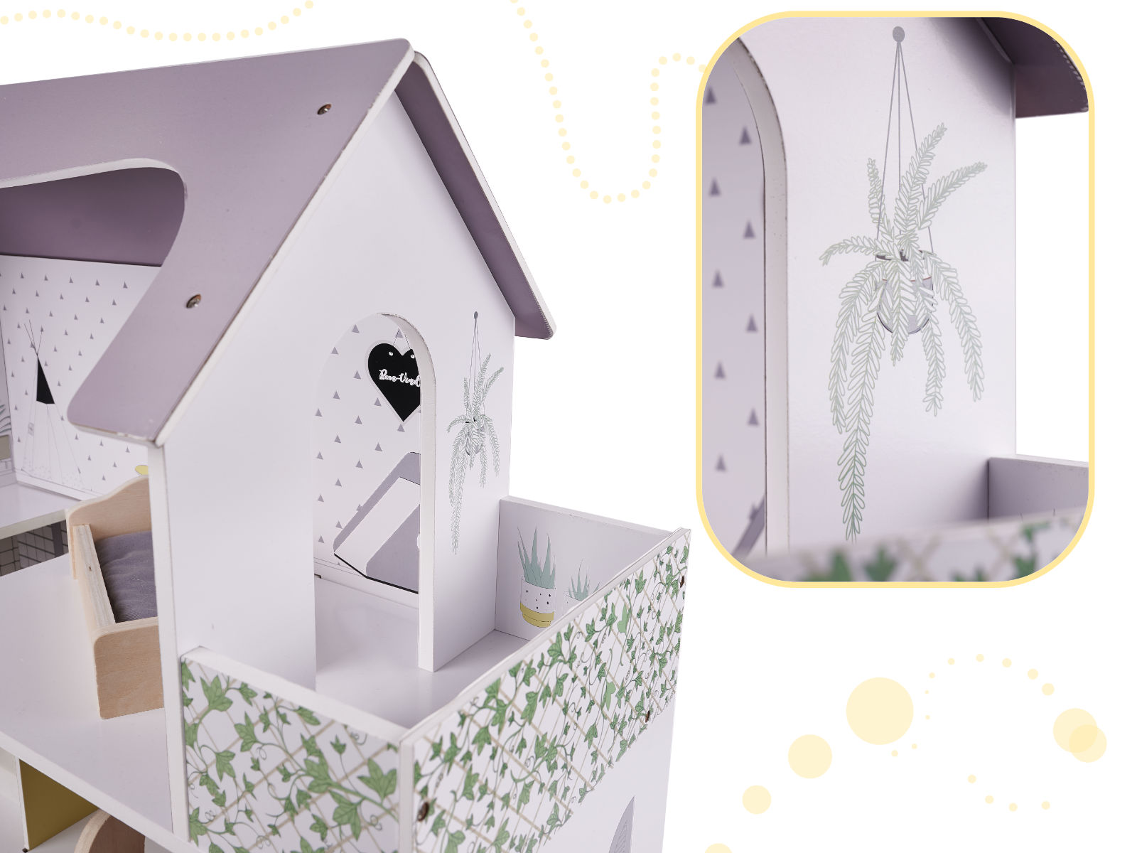 Domek Lussori® Modern Grey – Drewniany Domek z Tarasem